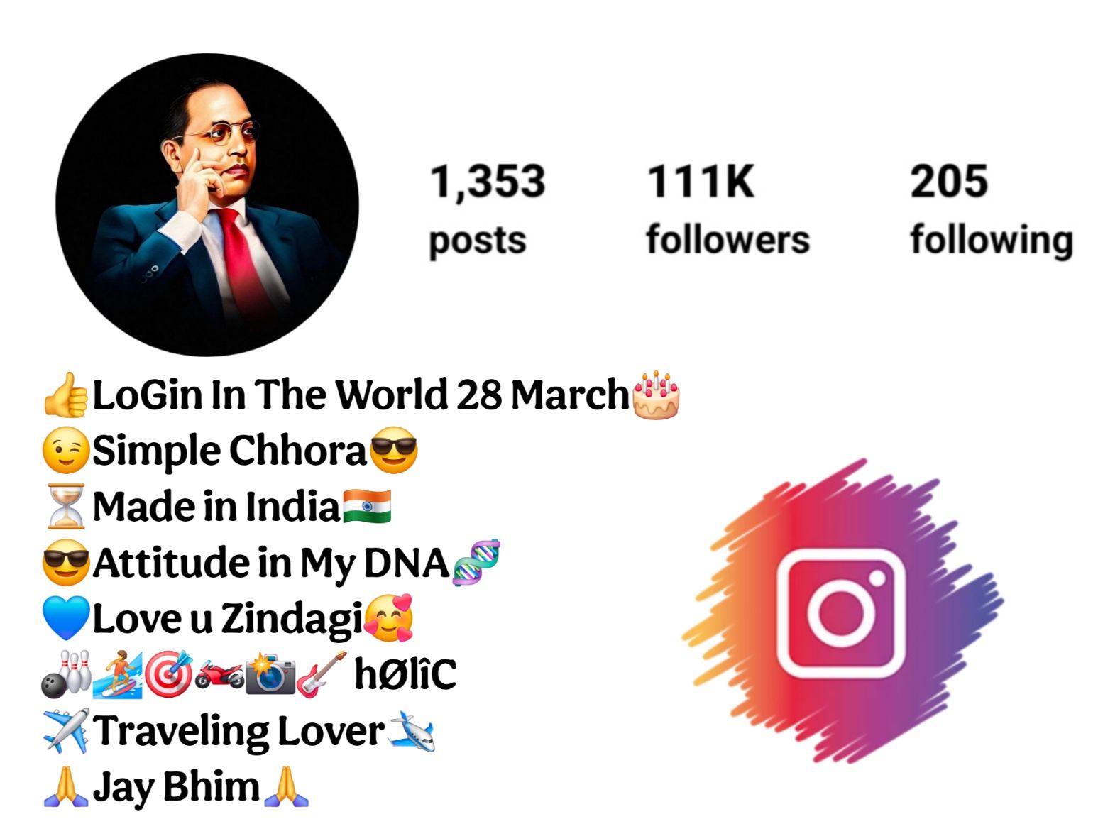 Jay Bhim Instagram Bio