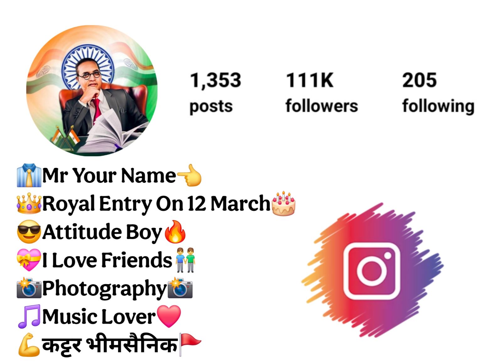 Jay Bhim Bio For Instagram