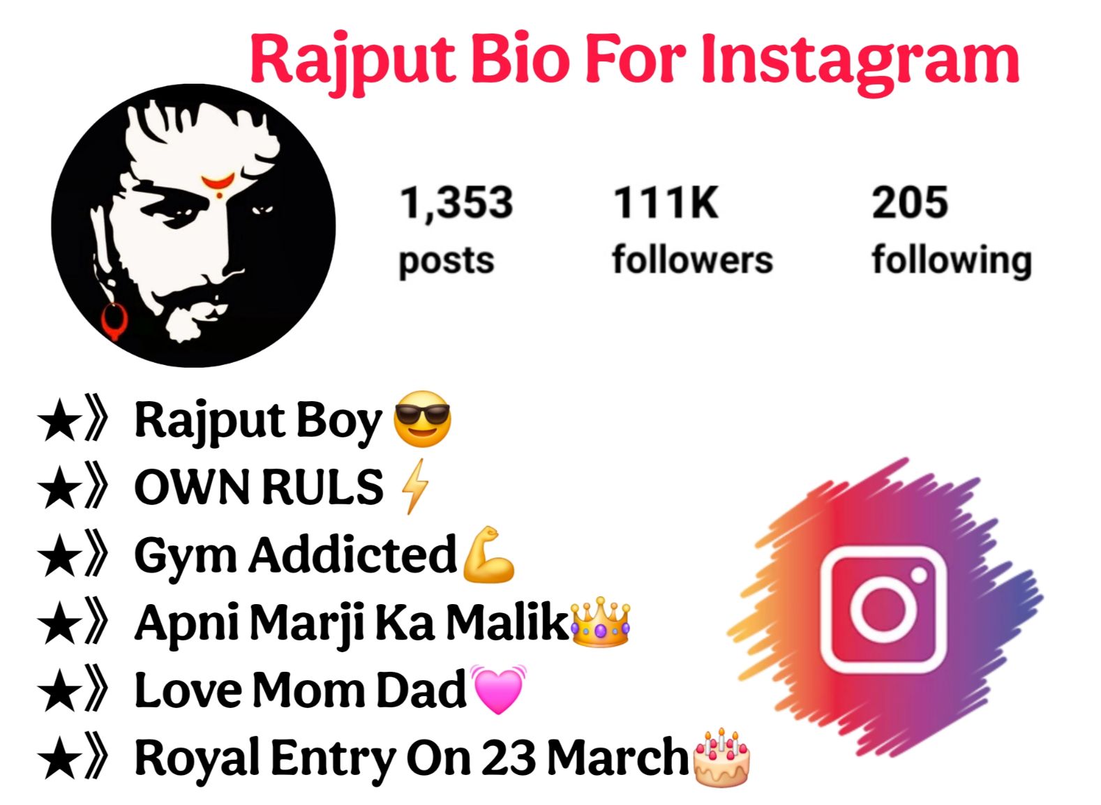 Rajput Bio For Instagram