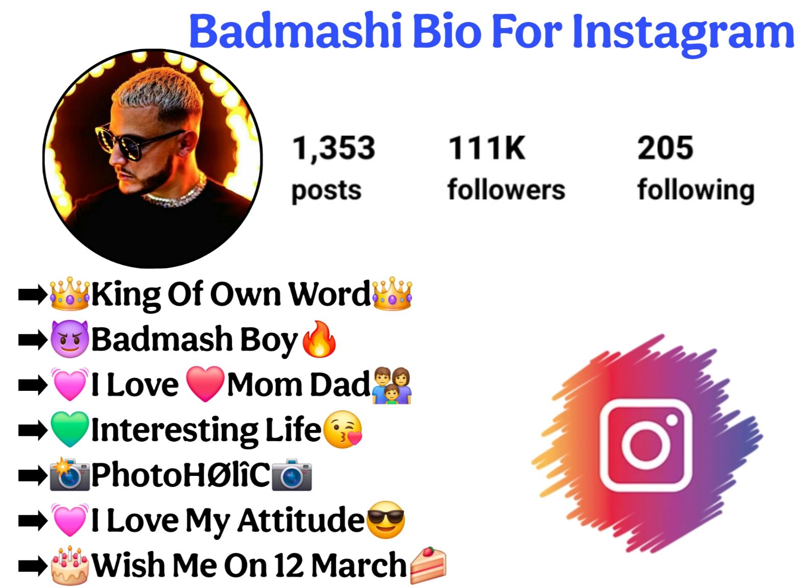 Badmashi Bio For Instagram