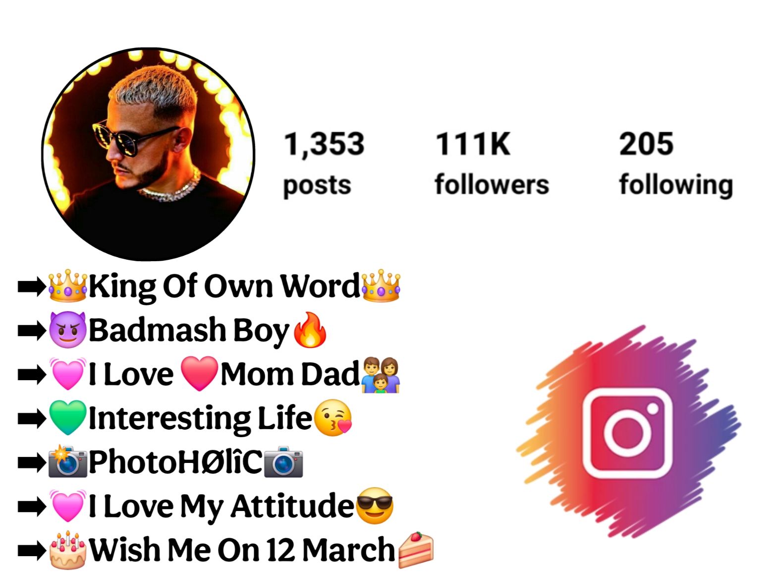Badmashi Bio For Instagram