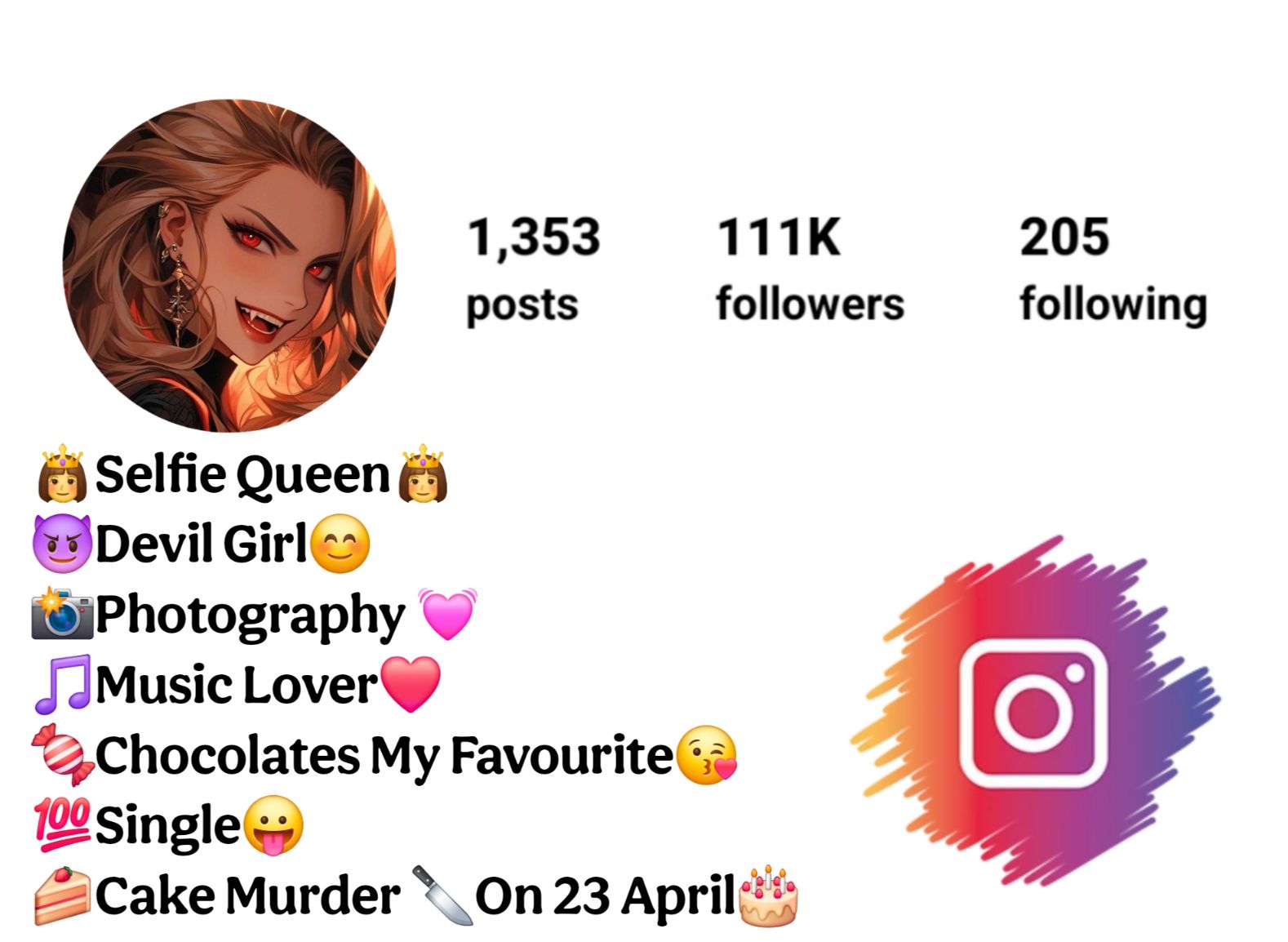 Devil Bio For Instagram For Girls