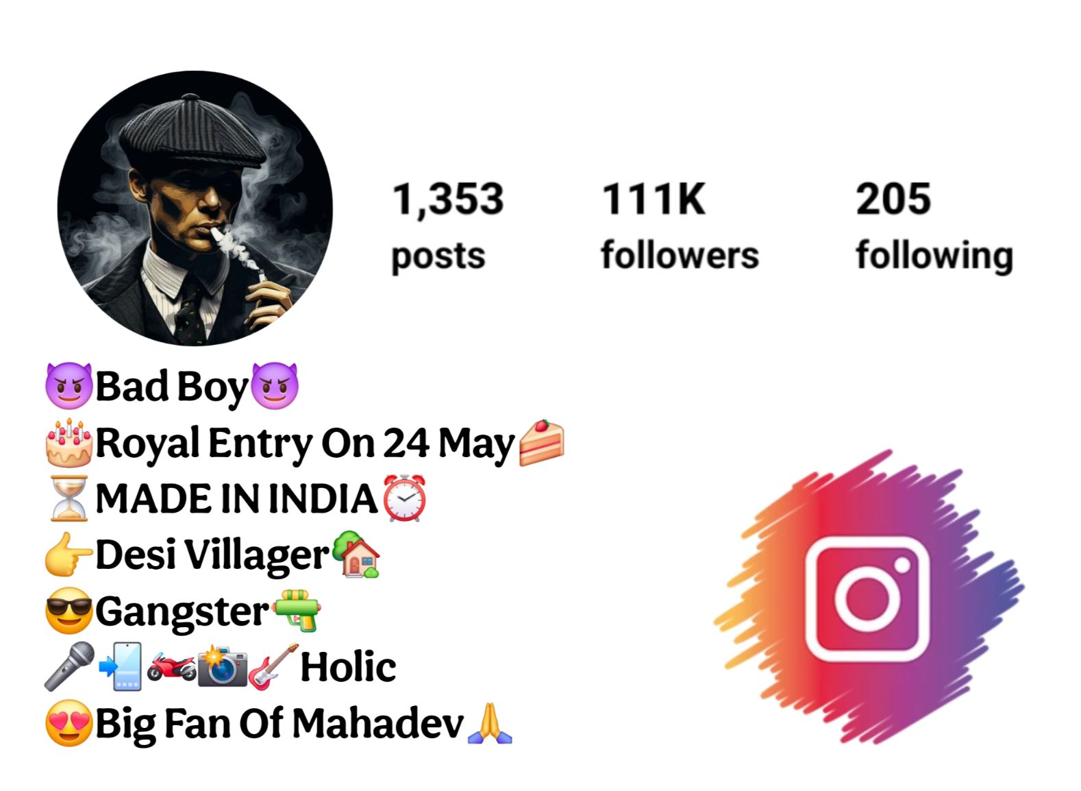 Attitude Gangster Bio For Instagram