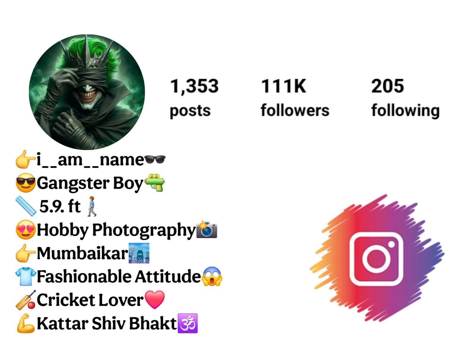 Instagram Bio For Gangster Boys