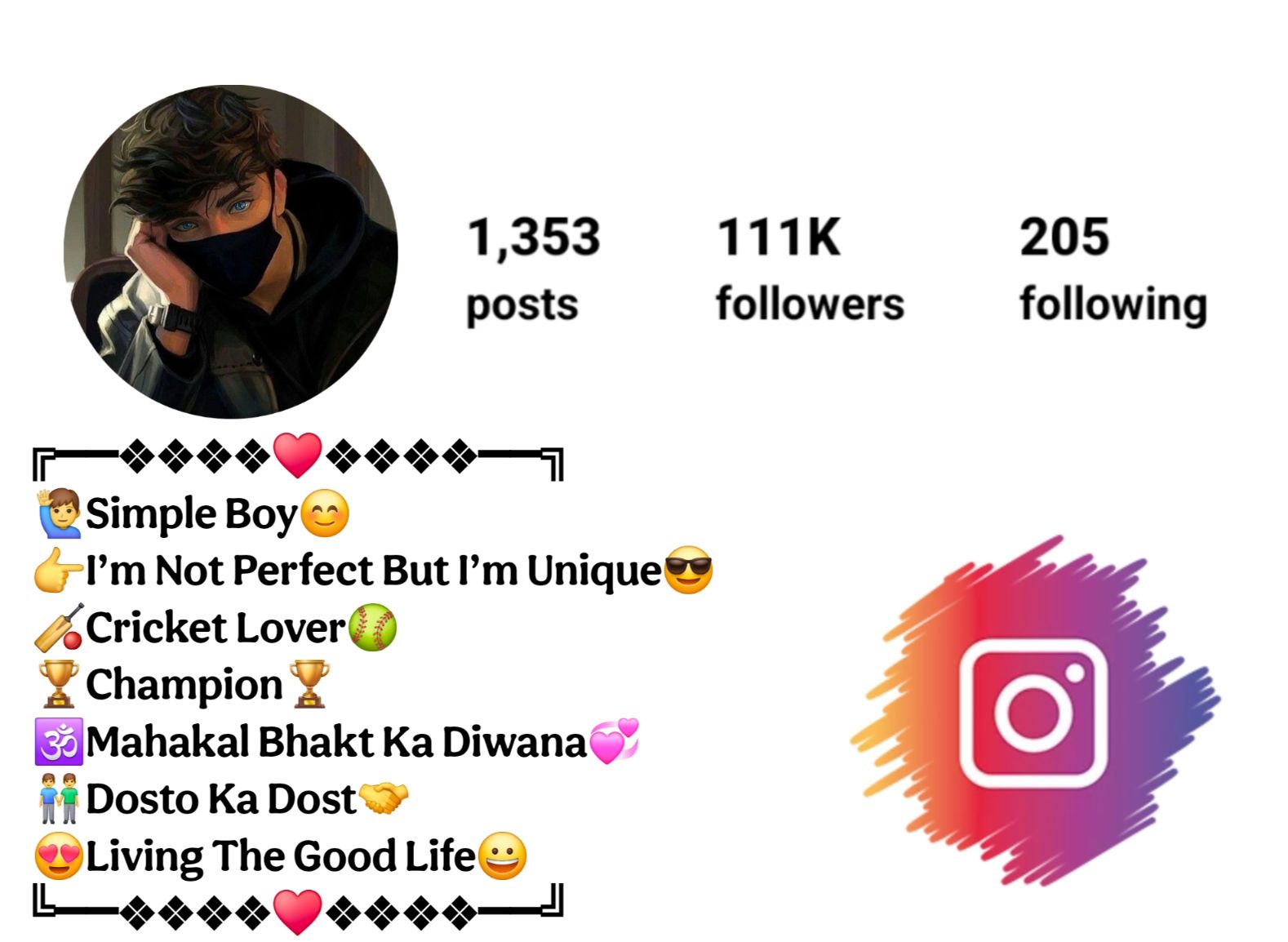 Stylish Bio For Instagram For Boys