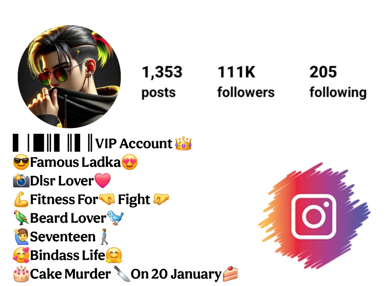 Instagram VIP Bio For Boys