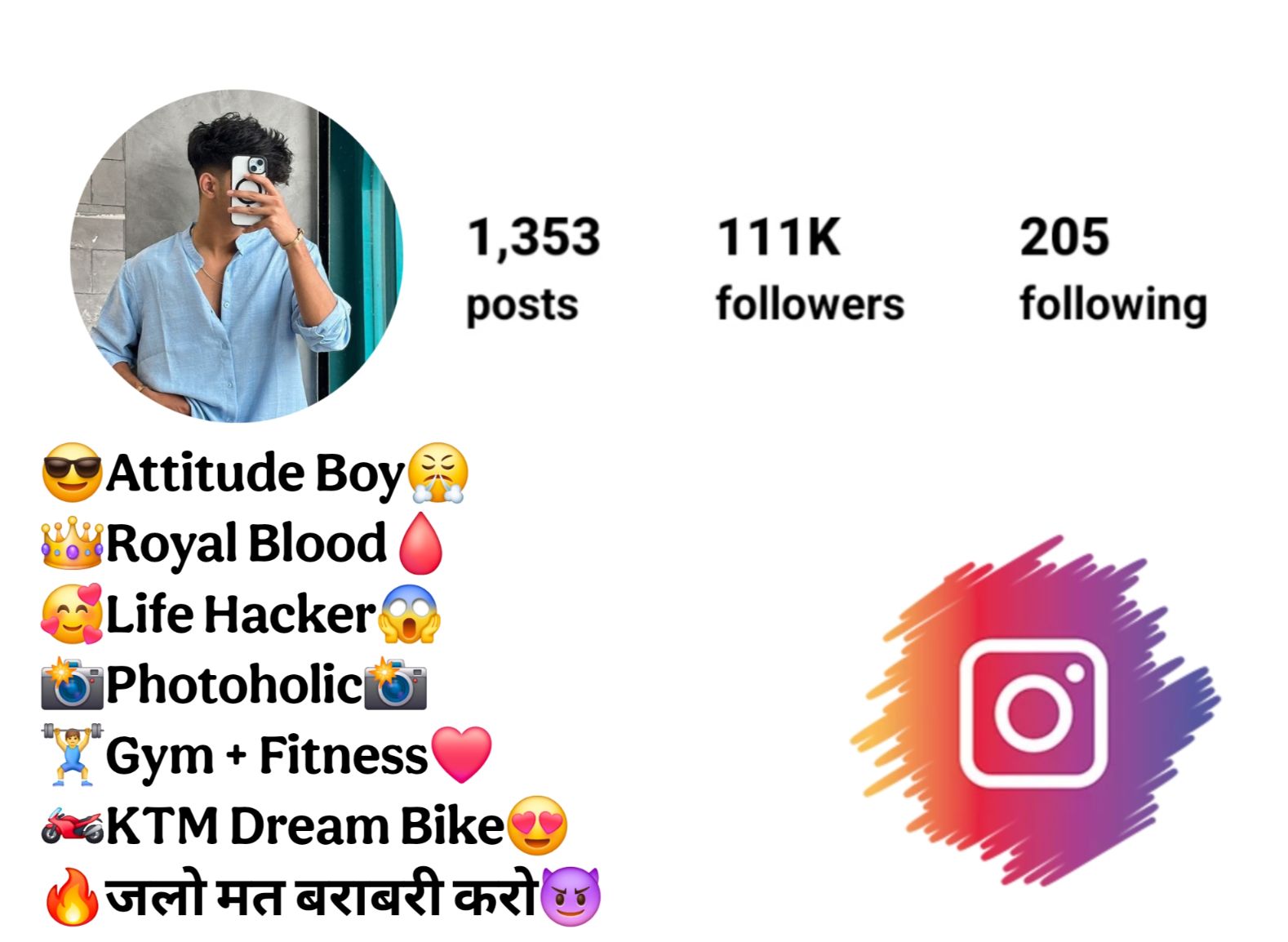 Instagram Bio For Boys Attitude