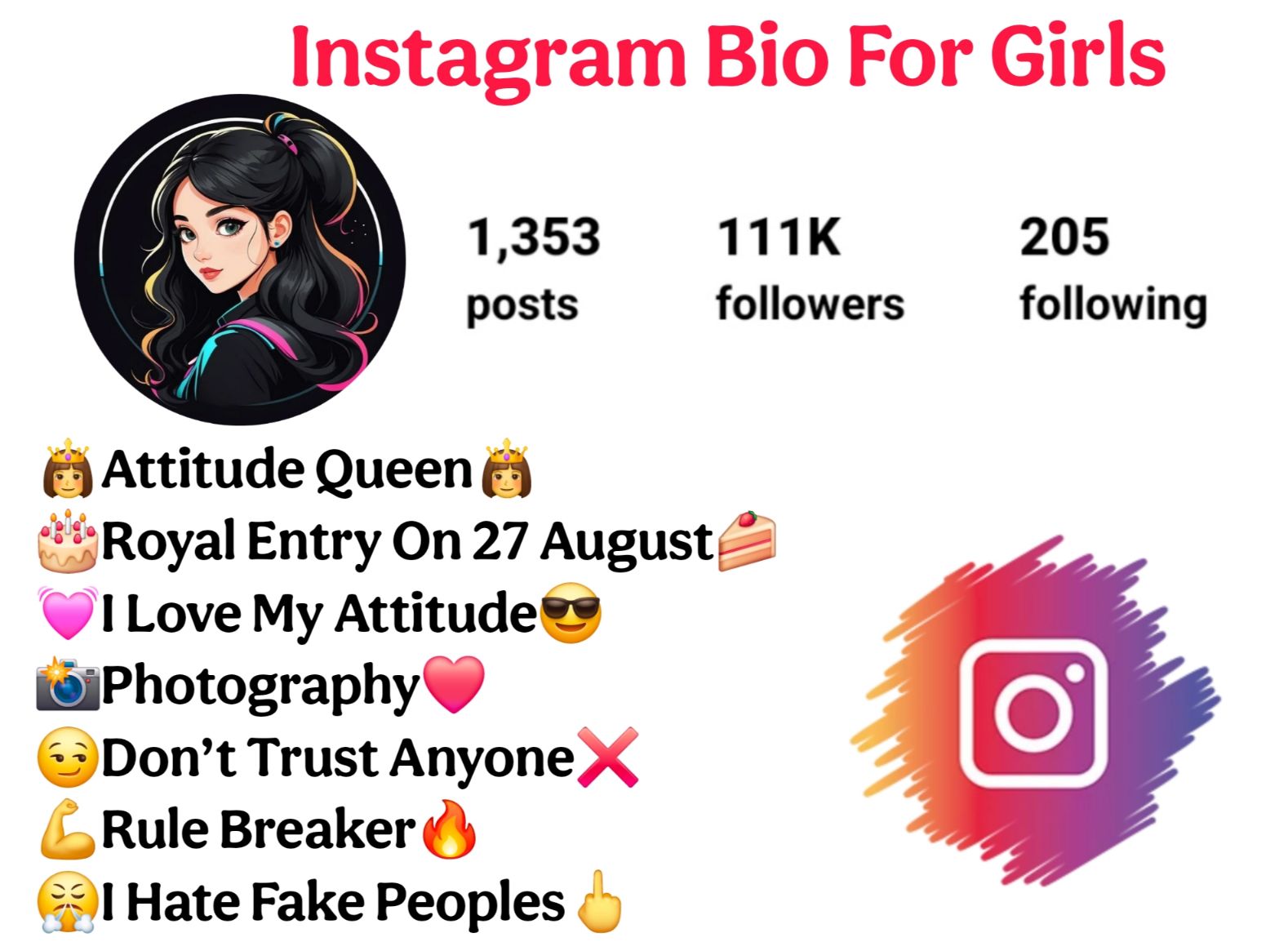 Instagram Bio For Girls