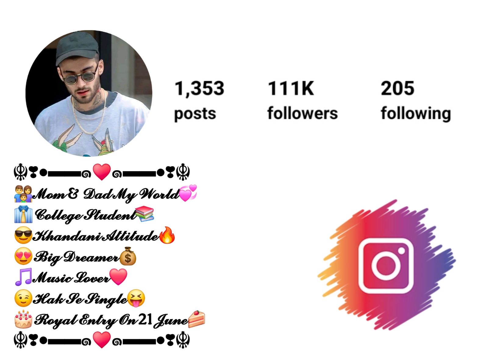 Instagram VIP Bio Stylish Font For Boys
